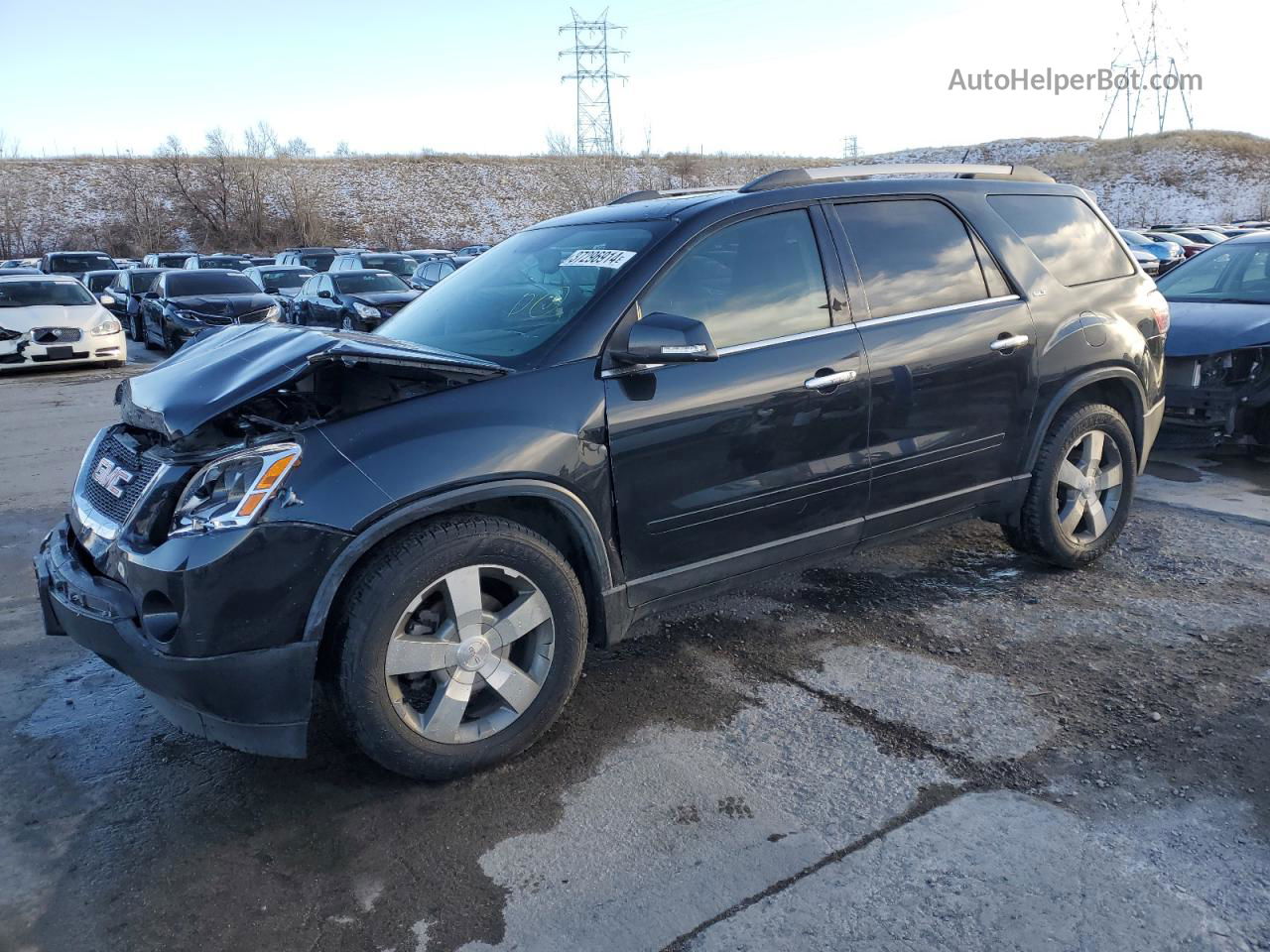 2012 Gmc Acadia Slt-1 Black vin: 1GKKVREDXCJ319791