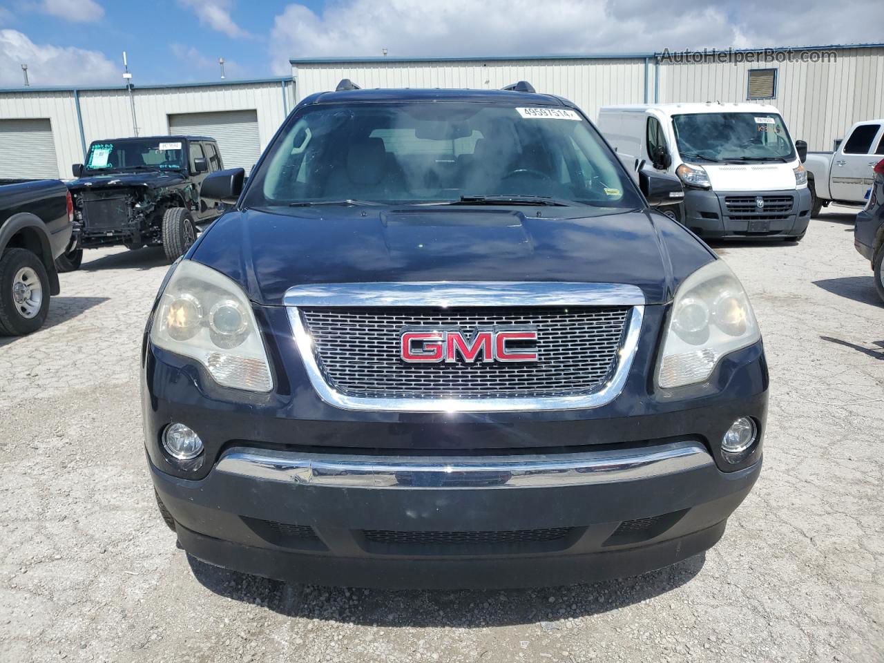 2012 Gmc Acadia Slt-1 Black vin: 1GKKVREDXCJ347185