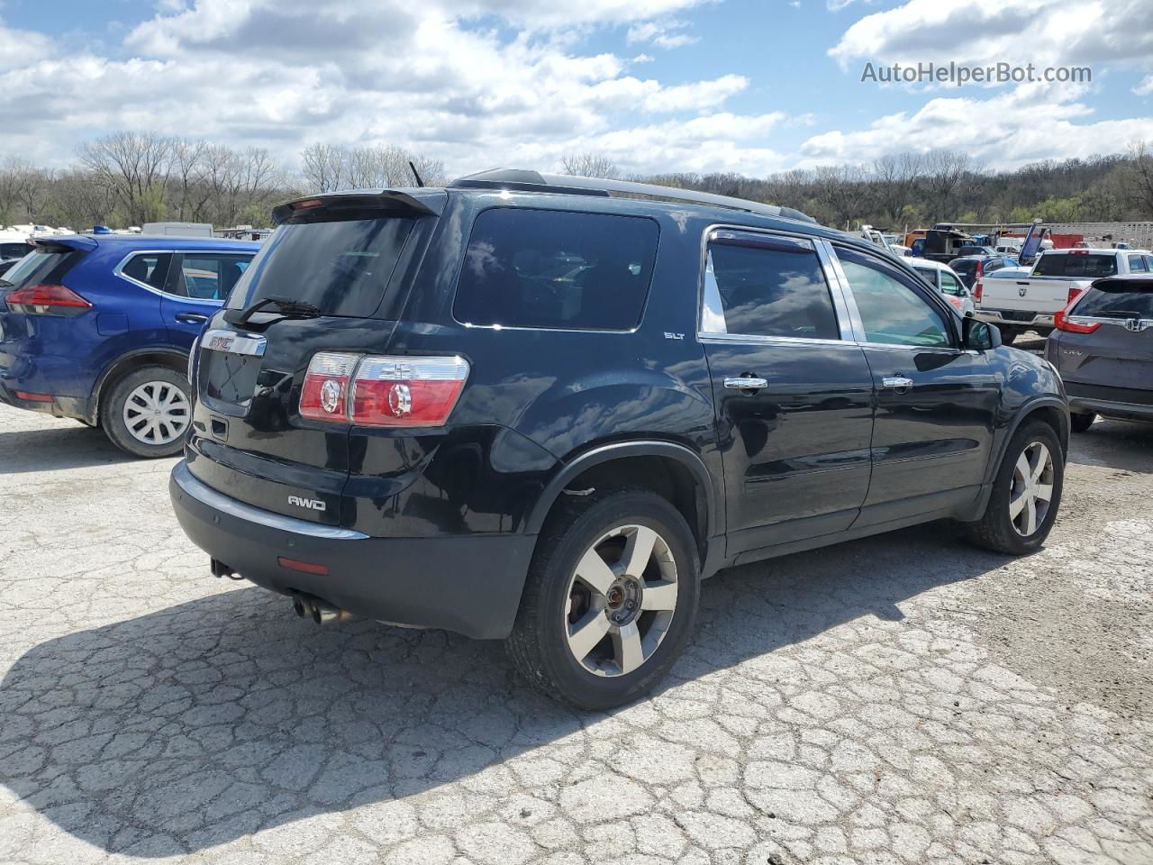 2012 Gmc Acadia Slt-1 Black vin: 1GKKVREDXCJ347185