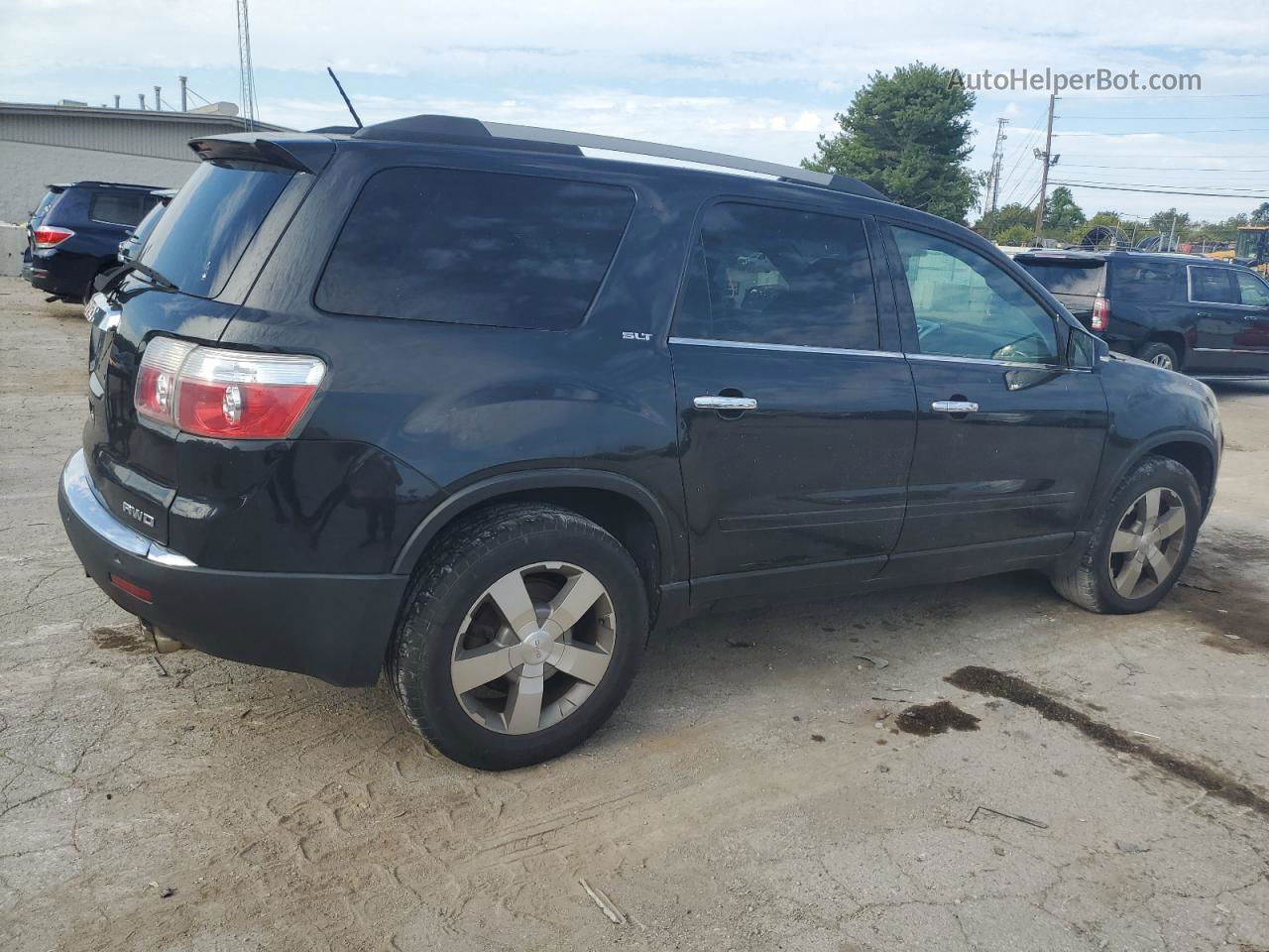 2012 Gmc Acadia Slt-1 Black vin: 1GKKVREDXCJ403626