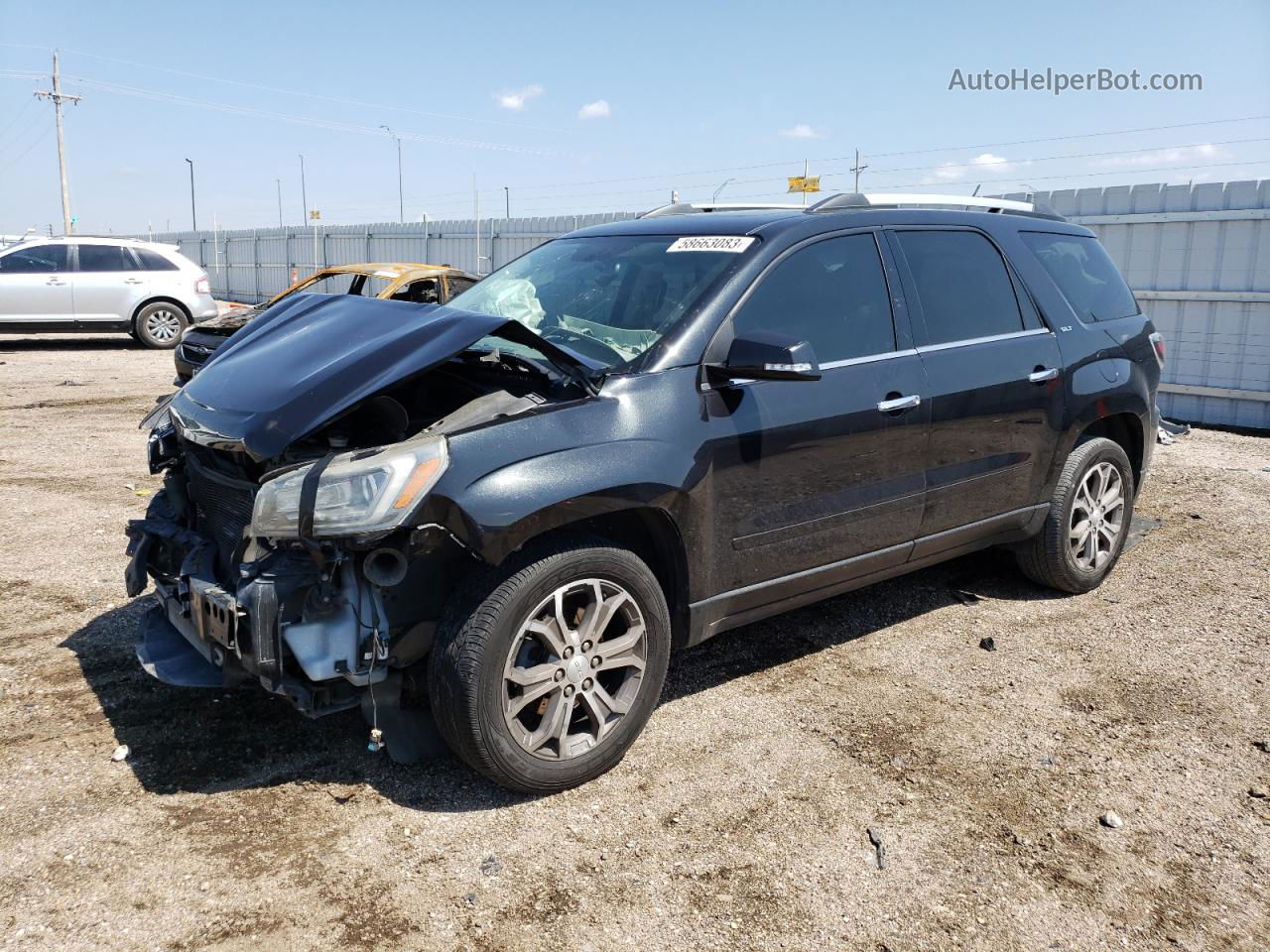 2013 Gmc Acadia Slt-1 Black vin: 1GKKVRKD0DJ161077