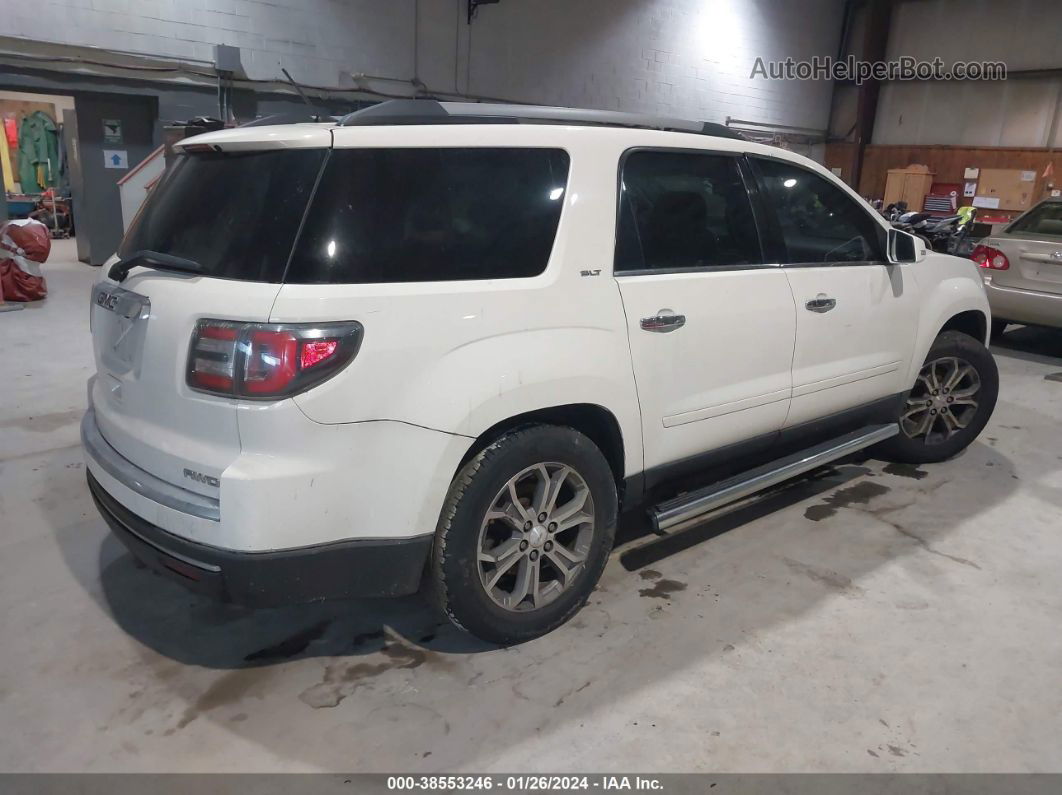 2014 Gmc Acadia Slt-1 White vin: 1GKKVRKD0EJ127318