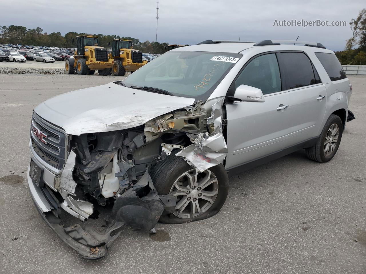 2015 Gmc Acadia Slt-1 Silver vin: 1GKKVRKD0FJ213956