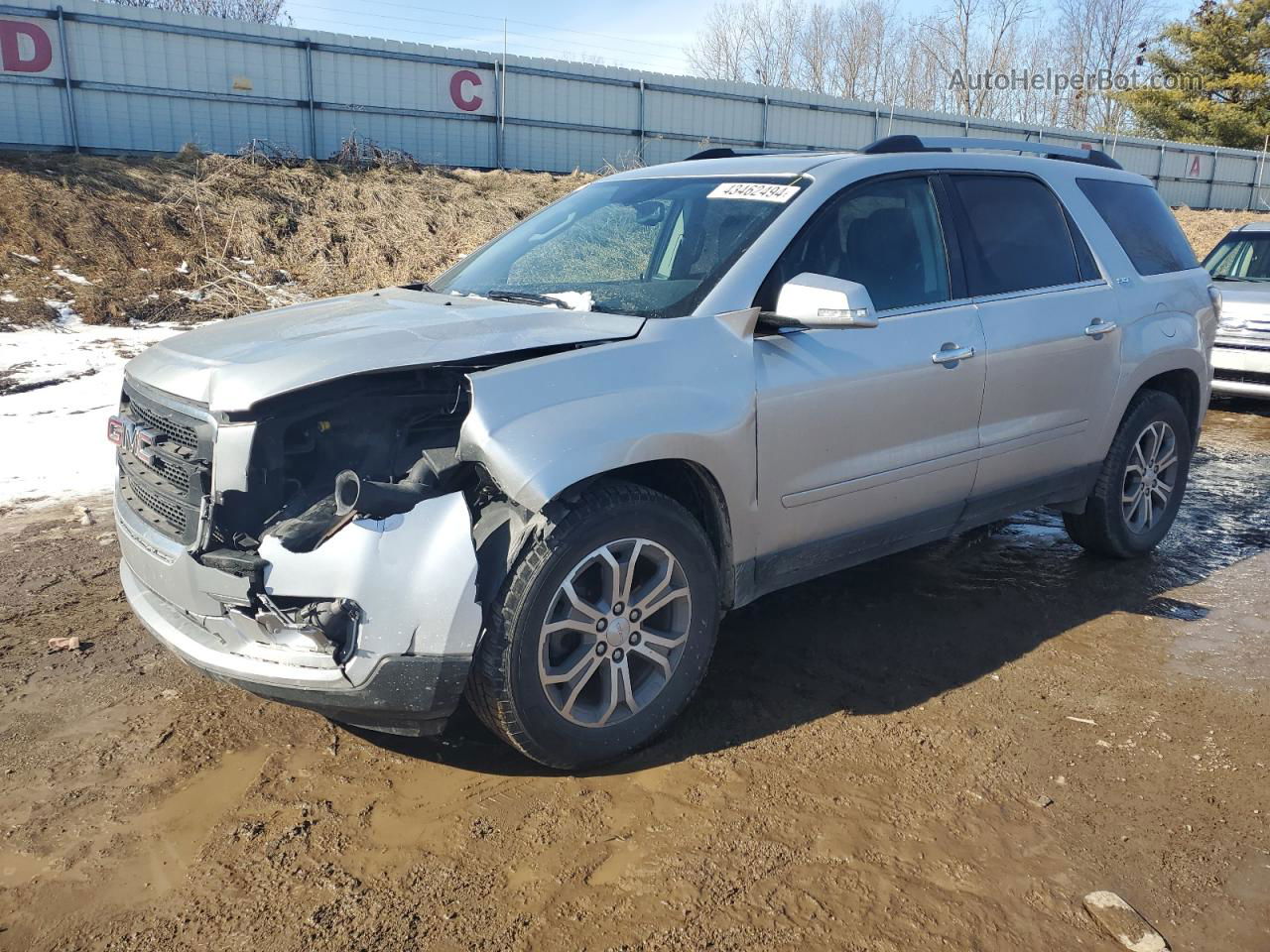 2015 Gmc Acadia Slt-1 Silver vin: 1GKKVRKD0FJ246018