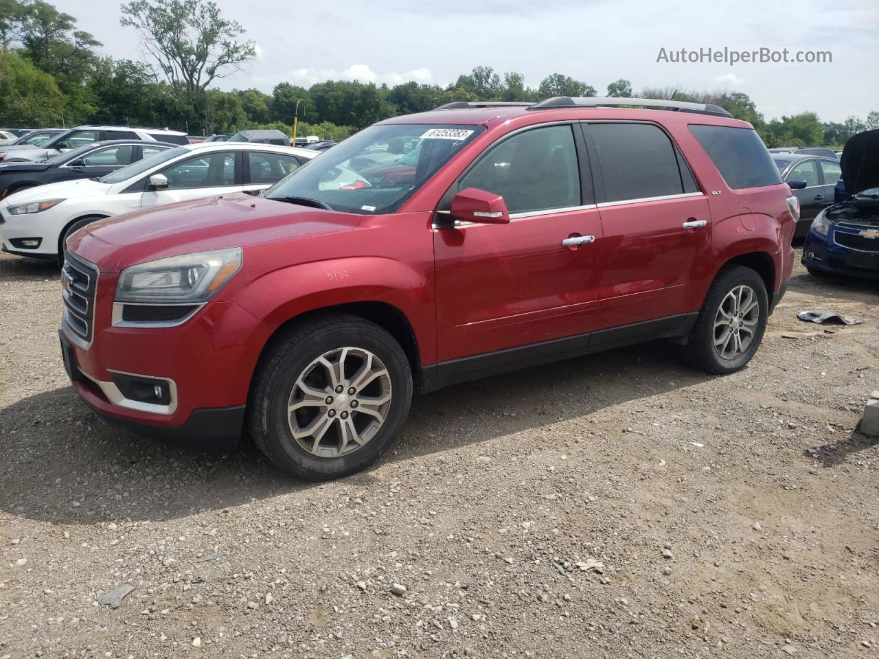 2013 Gmc Acadia Slt-1 Red vin: 1GKKVRKD1DJ235445