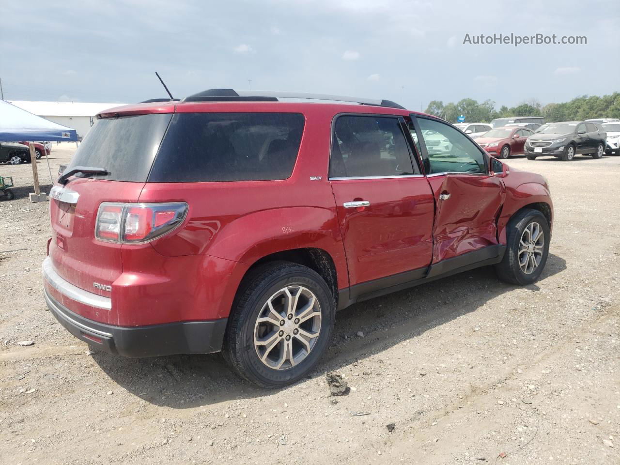 2013 Gmc Acadia Slt-1 Red vin: 1GKKVRKD1DJ235445