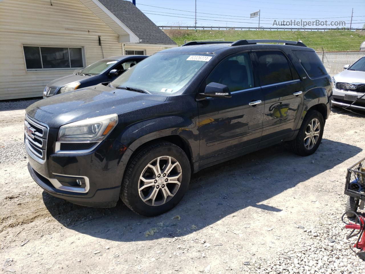 2014 Gmc Acadia Slt-1 Black vin: 1GKKVRKD1EJ115565