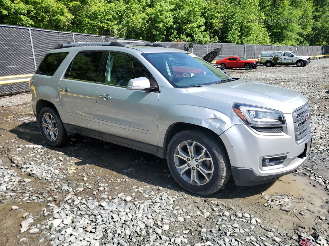 2014 Gmc Acadia Slt-1 Silver vin: 1GKKVRKD1EJ211499