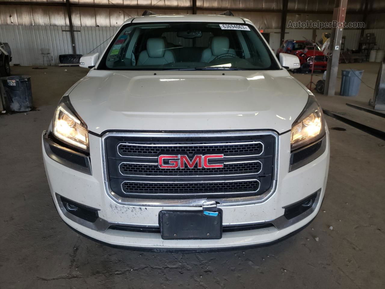 2013 Gmc Acadia Slt-1 White vin: 1GKKVRKD2DJ174946