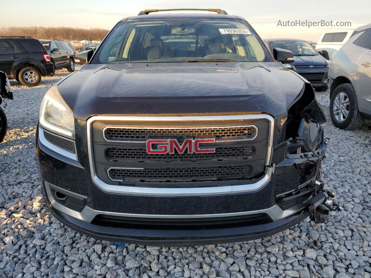 2014 Gmc Acadia Slt-1 Black vin: 1GKKVRKD2EJ102811