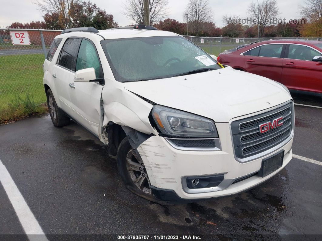 2014 Gmc Acadia Slt-1 White vin: 1GKKVRKD2EJ254152