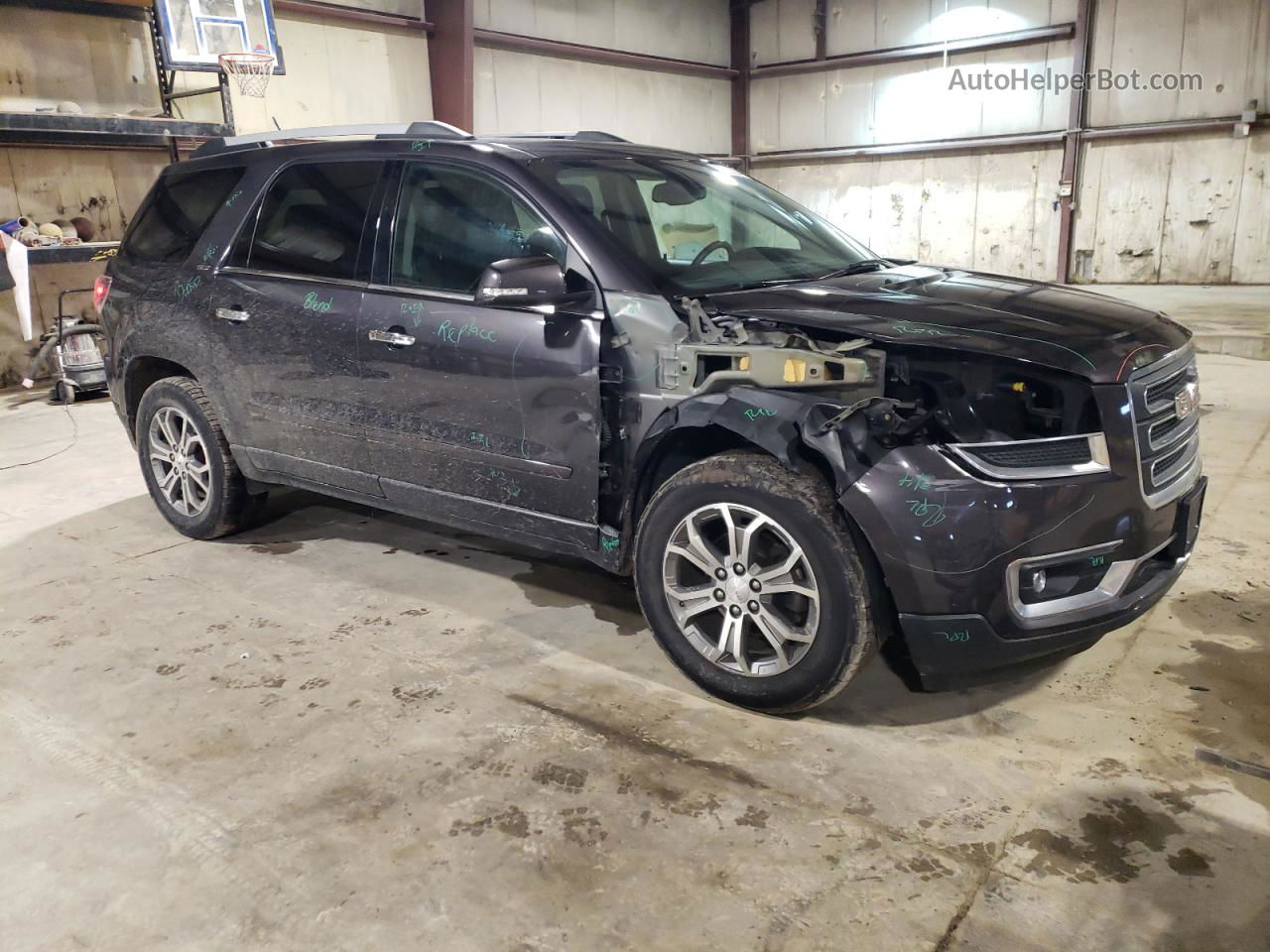 2014 Gmc Acadia Slt-1 Black vin: 1GKKVRKD2EJ369088