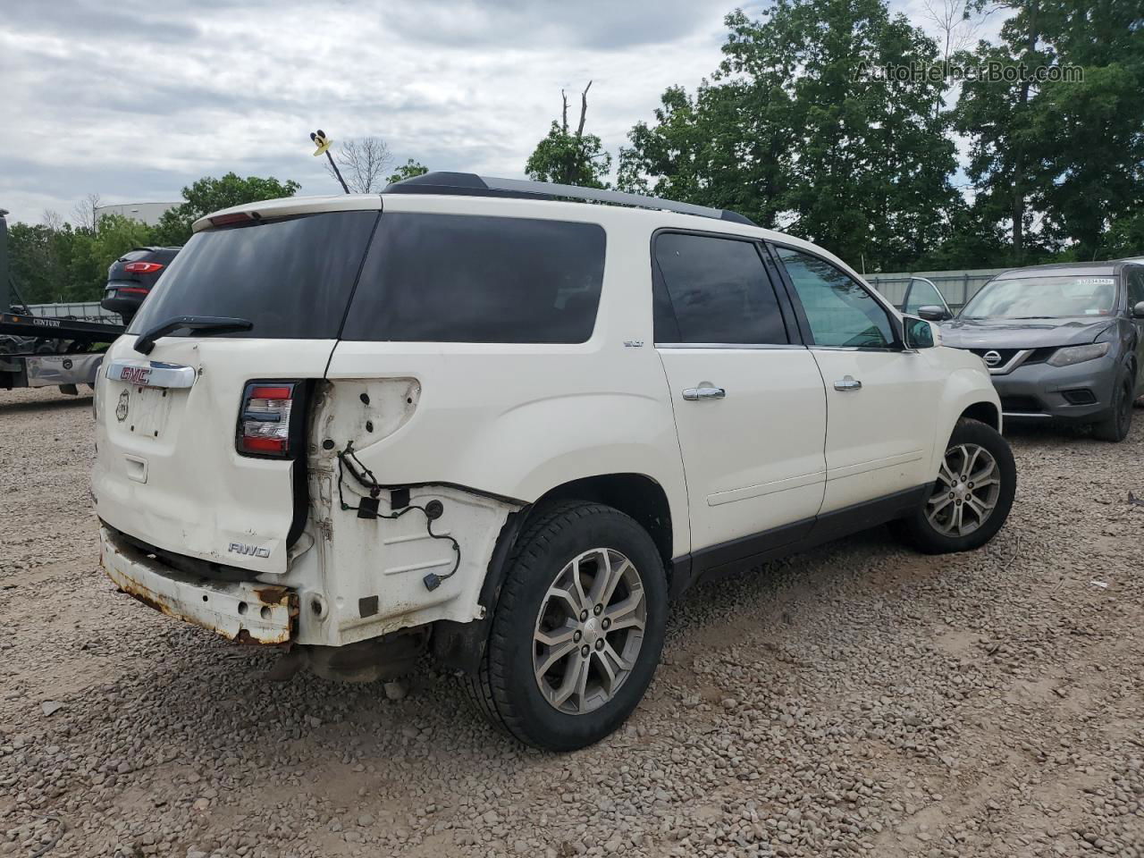 2013 Gmc Acadia Slt-1 White vin: 1GKKVRKD3DJ183509