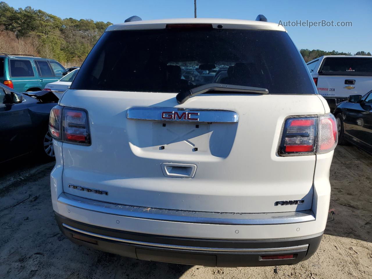 2014 Gmc Acadia Slt-1 White vin: 1GKKVRKD3EJ119360