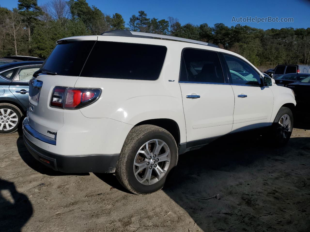 2014 Gmc Acadia Slt-1 White vin: 1GKKVRKD3EJ119360