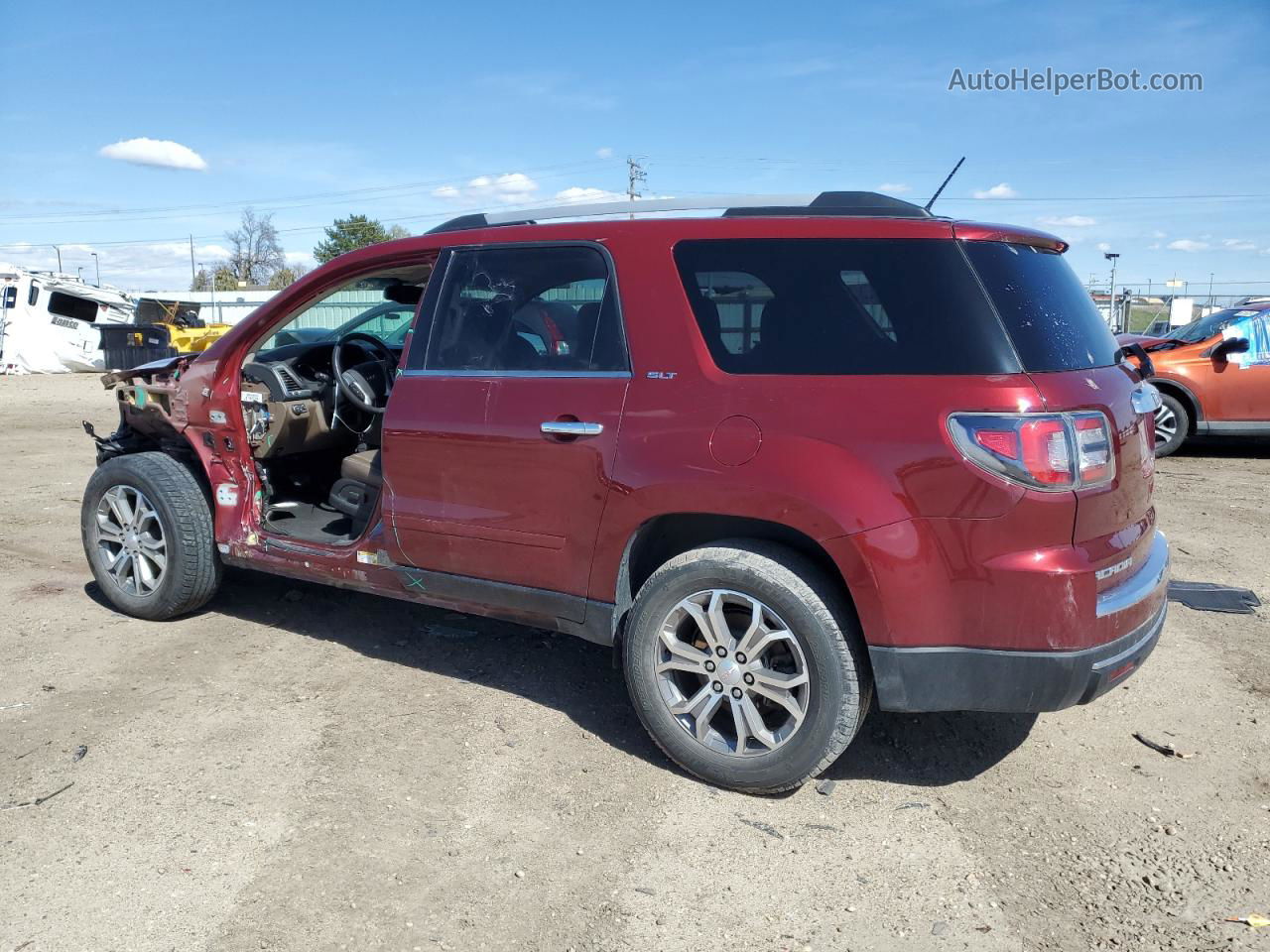 2015 Gmc Acadia Slt-1 Burgundy vin: 1GKKVRKD3FJ173534