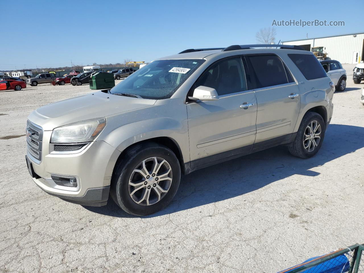 2013 Gmc Acadia Slt-1 Gold vin: 1GKKVRKD4DJ236797