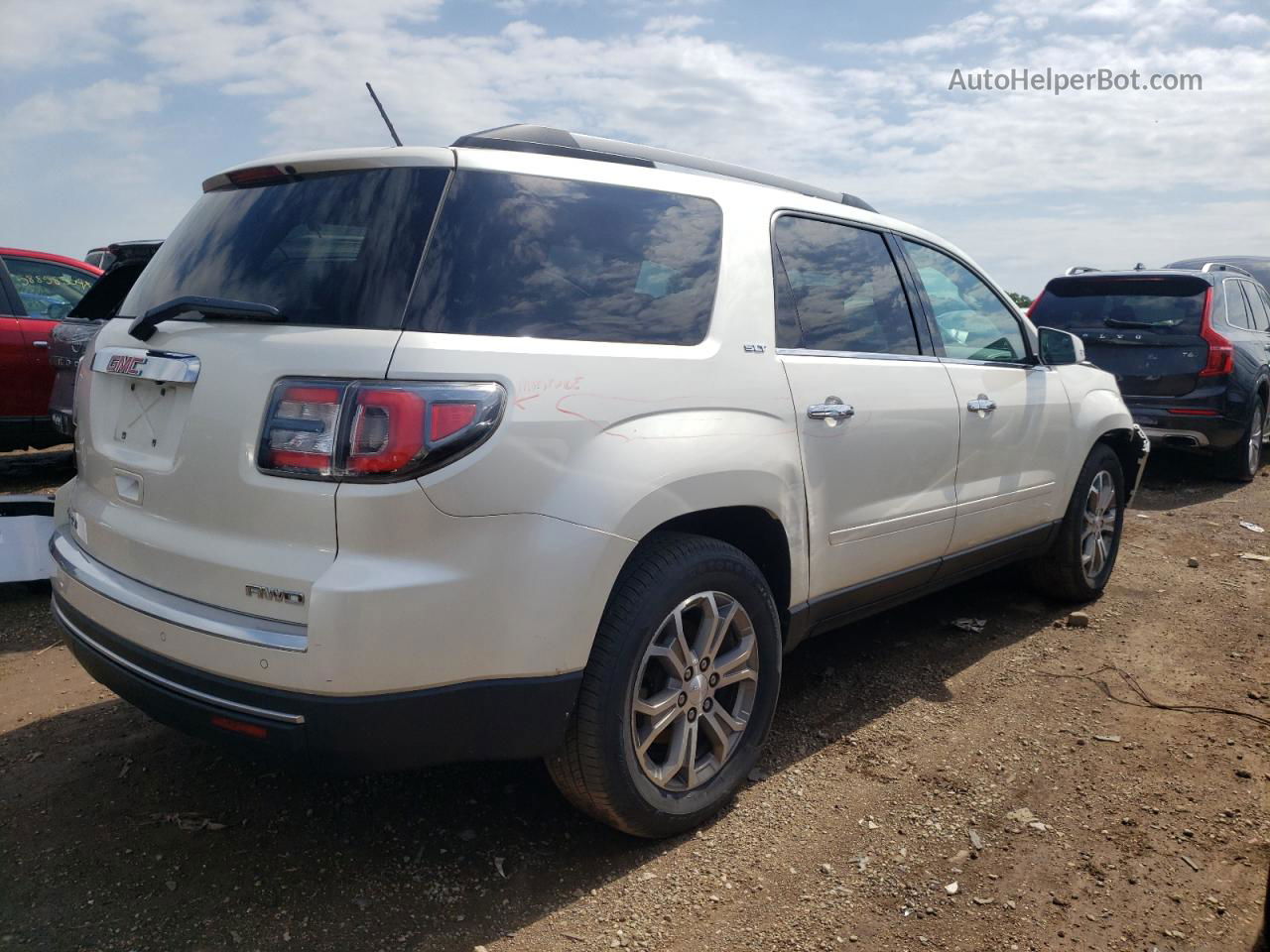 2014 Gmc Acadia Slt-1 Белый vin: 1GKKVRKD4EJ220665