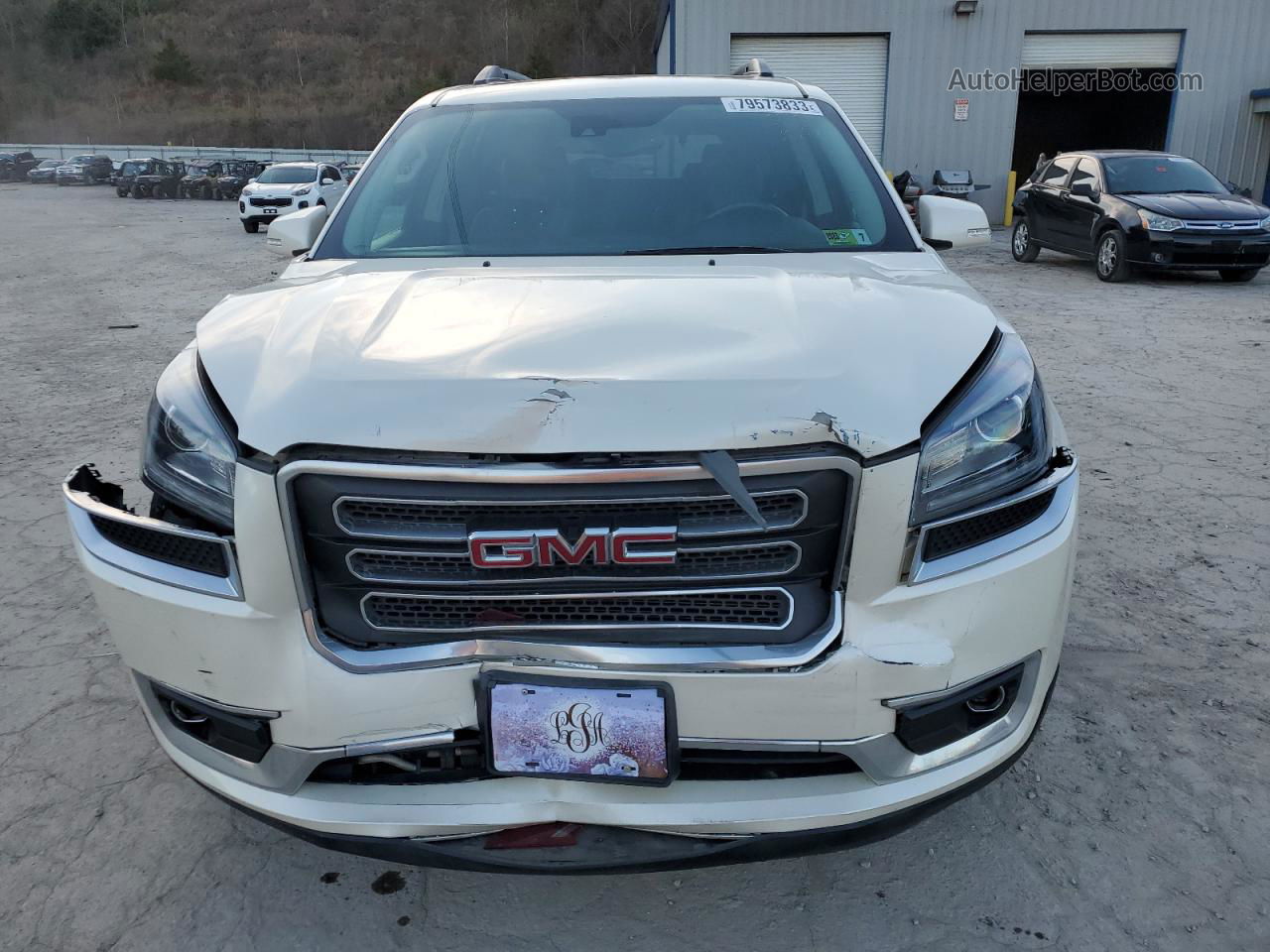 2015 Gmc Acadia Slt-1 White vin: 1GKKVRKD4FJ163823