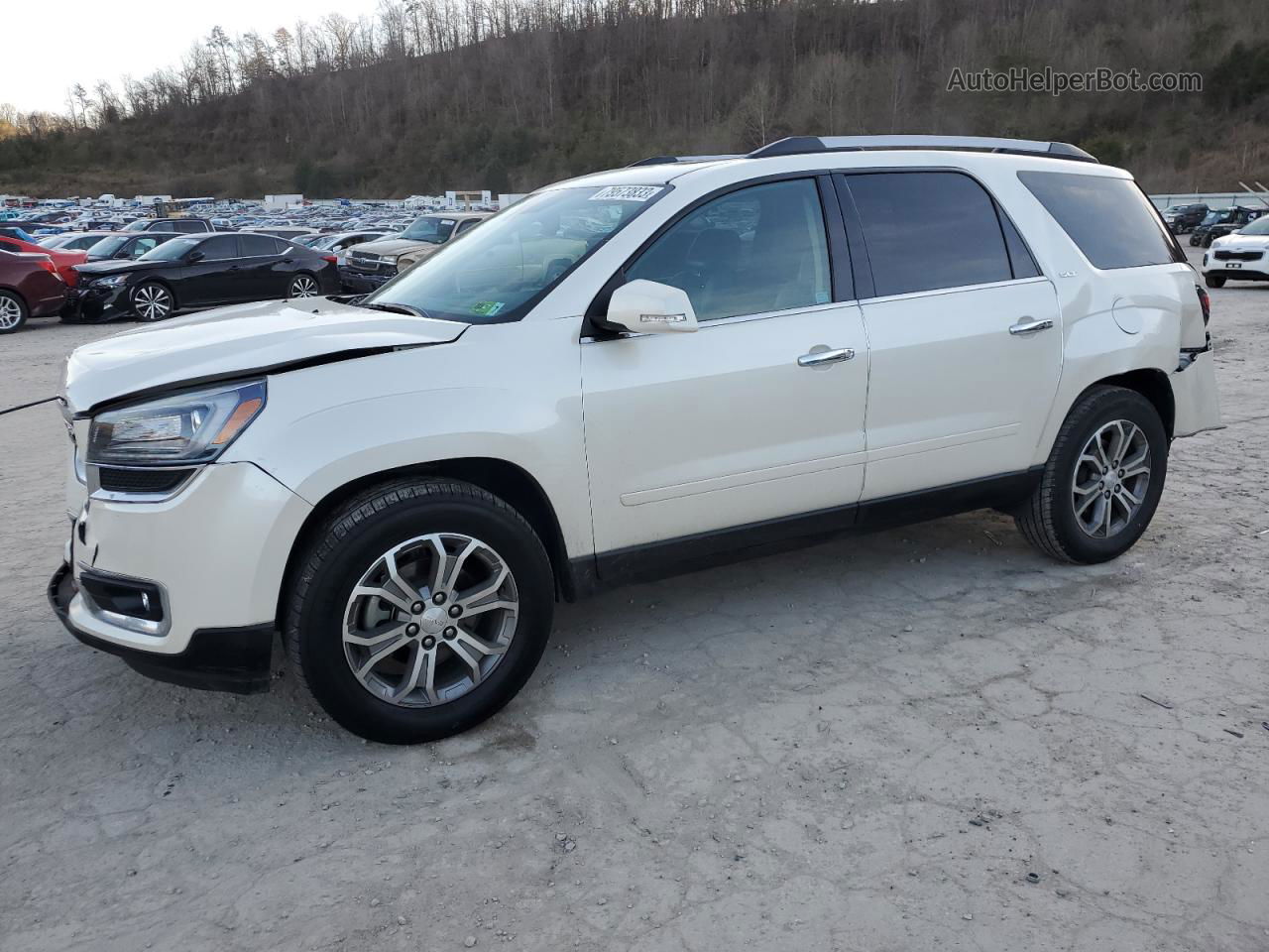 2015 Gmc Acadia Slt-1 White vin: 1GKKVRKD4FJ163823