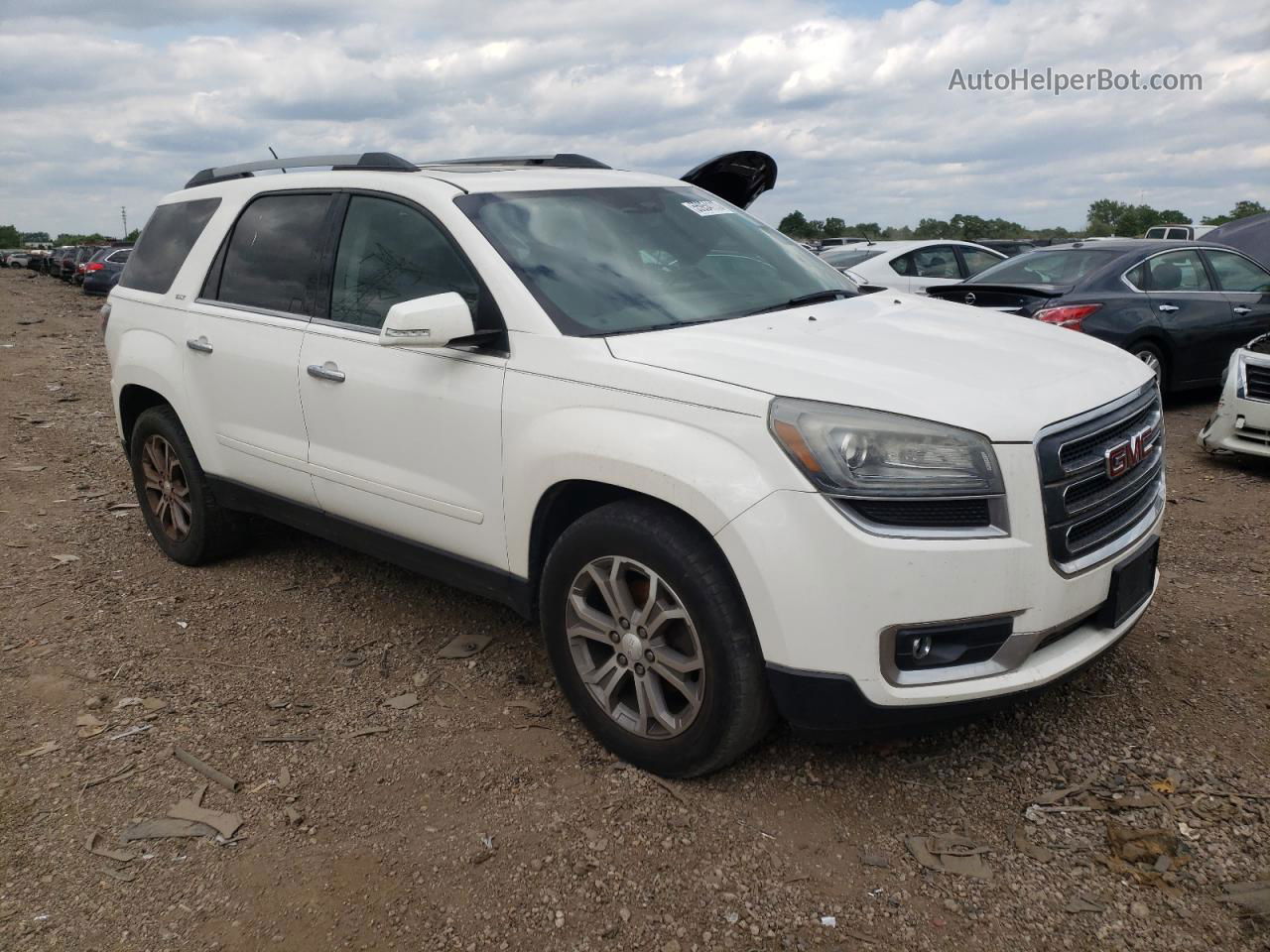 2013 Gmc Acadia Slt-1 White vin: 1GKKVRKD5DJ185973