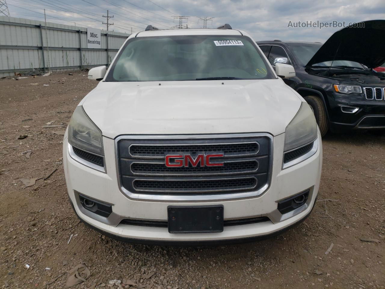 2013 Gmc Acadia Slt-1 White vin: 1GKKVRKD5DJ185973