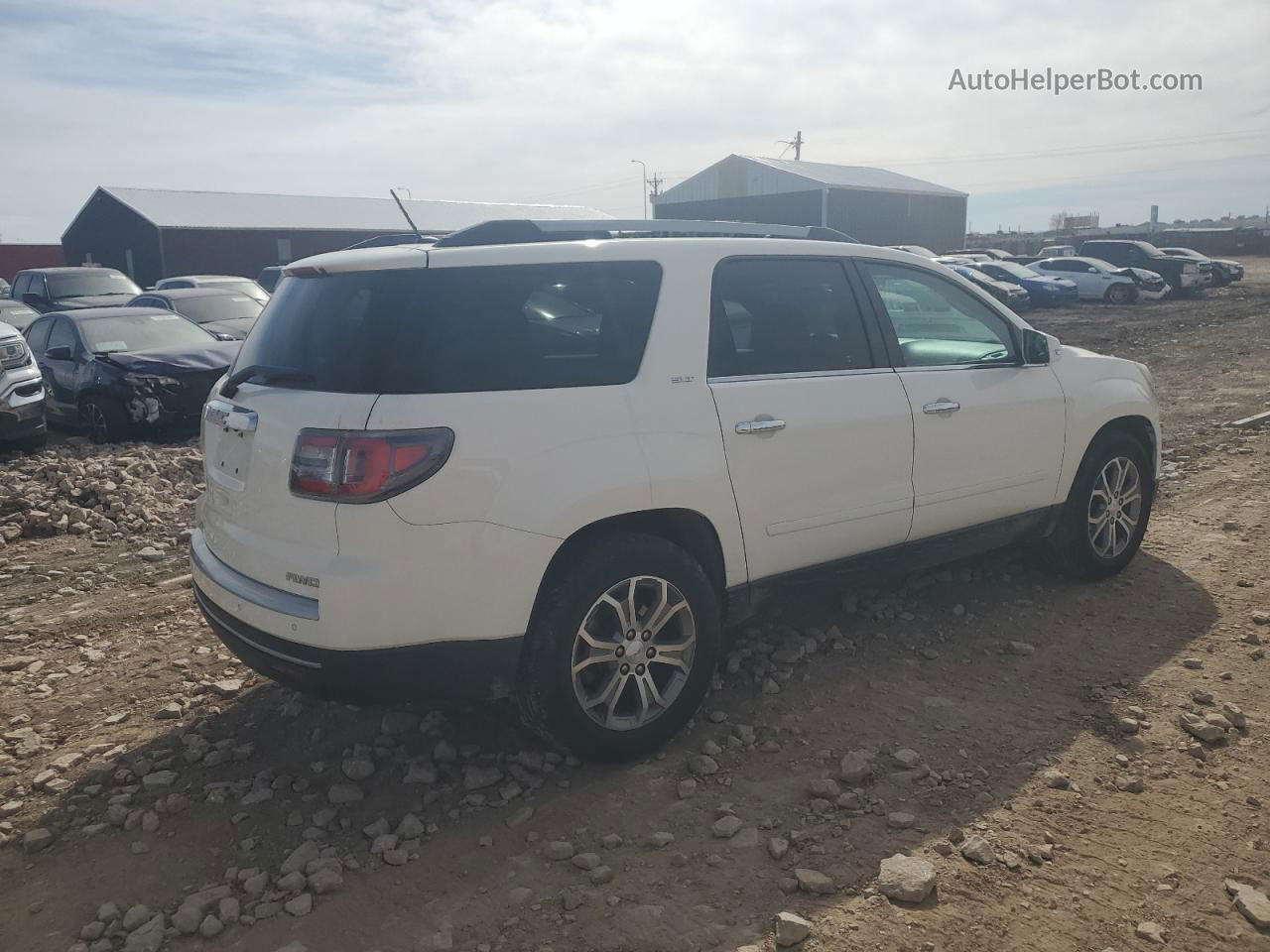 2013 Gmc Acadia Slt-1 White vin: 1GKKVRKD5DJ268268