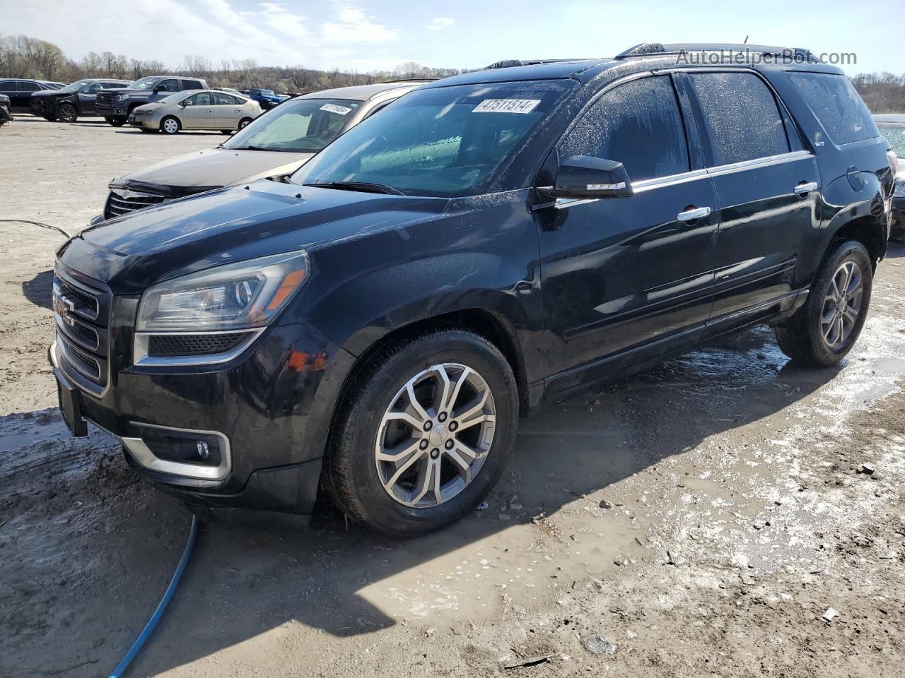 2014 Gmc Acadia Slt-1 Black vin: 1GKKVRKD5EJ234087