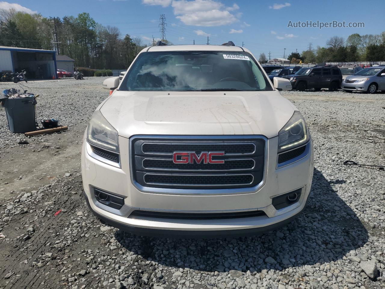 2014 Gmc Acadia Slt-1 White vin: 1GKKVRKD5EJ321634