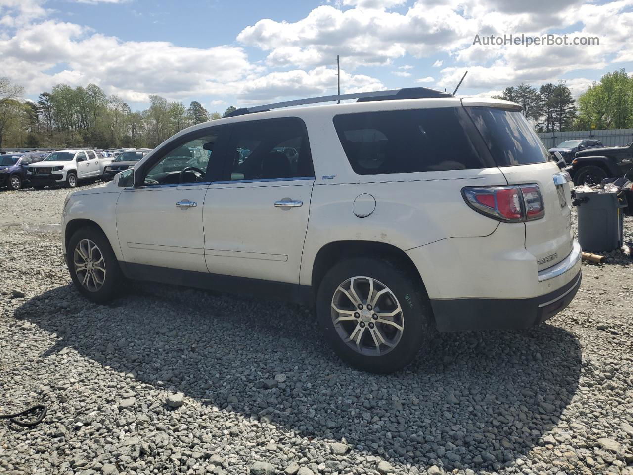 2014 Gmc Acadia Slt-1 White vin: 1GKKVRKD5EJ321634