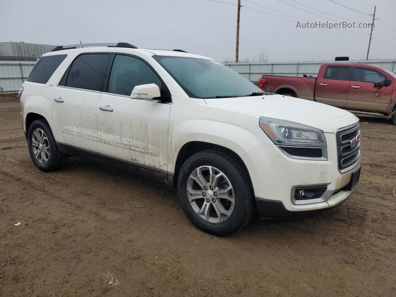 2014 Gmc Acadia Slt-1 Белый vin: 1GKKVRKD5EJ368422