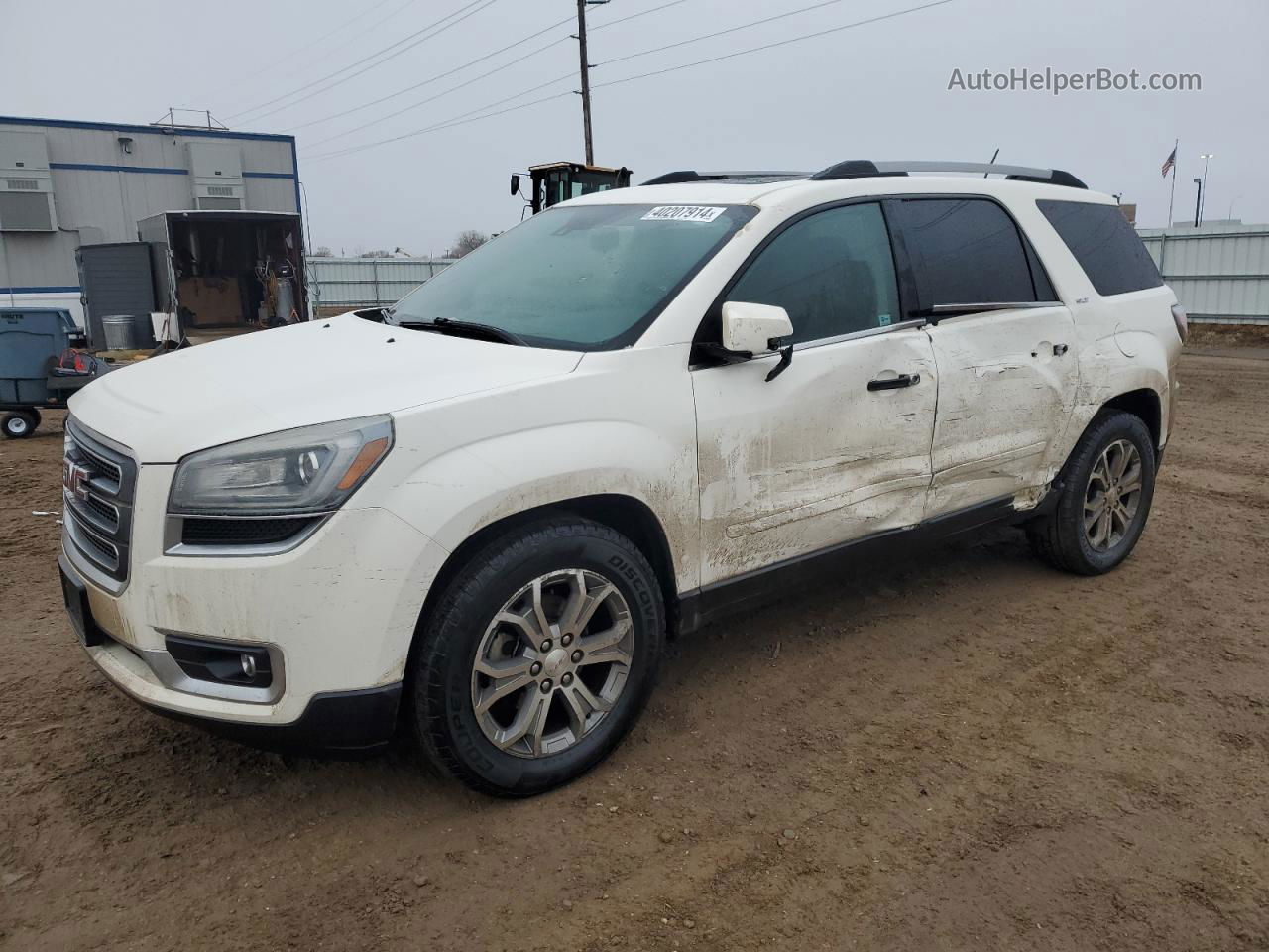 2014 Gmc Acadia Slt-1 Белый vin: 1GKKVRKD5EJ368422