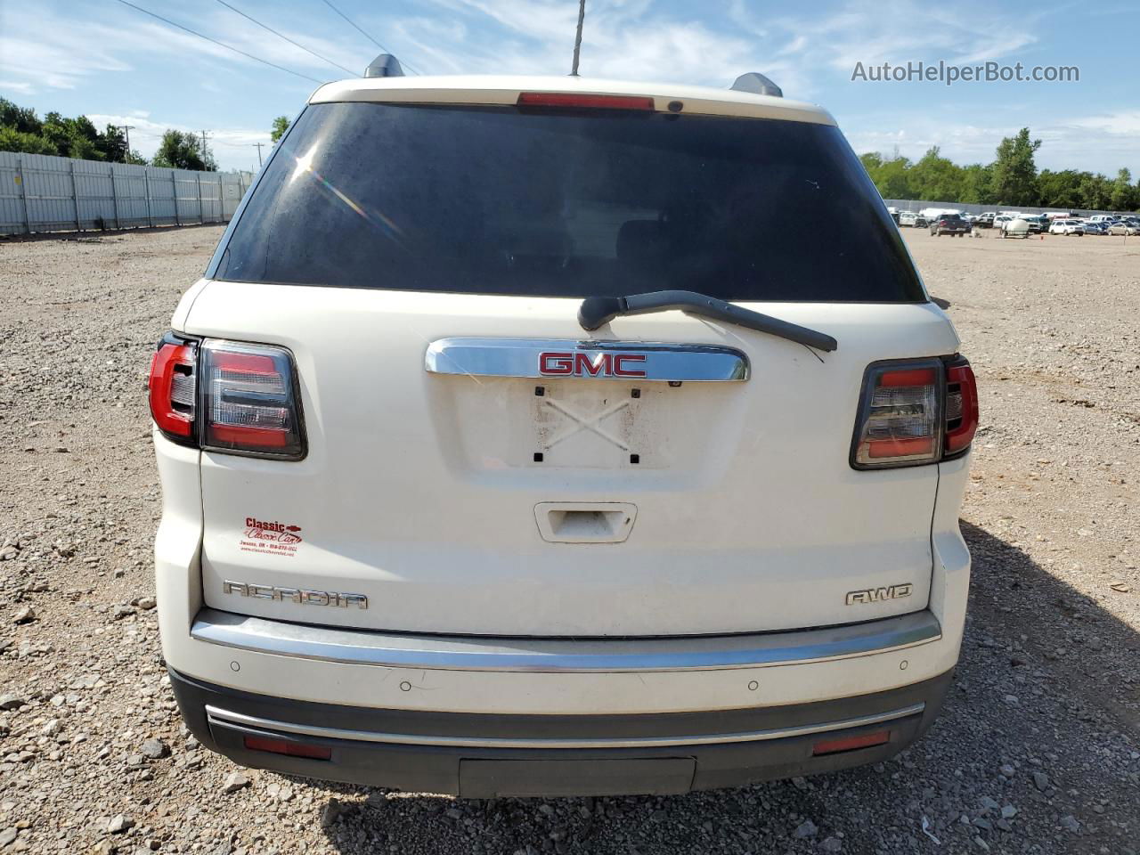 2013 Gmc Acadia Slt-1 White vin: 1GKKVRKD6DJ242665