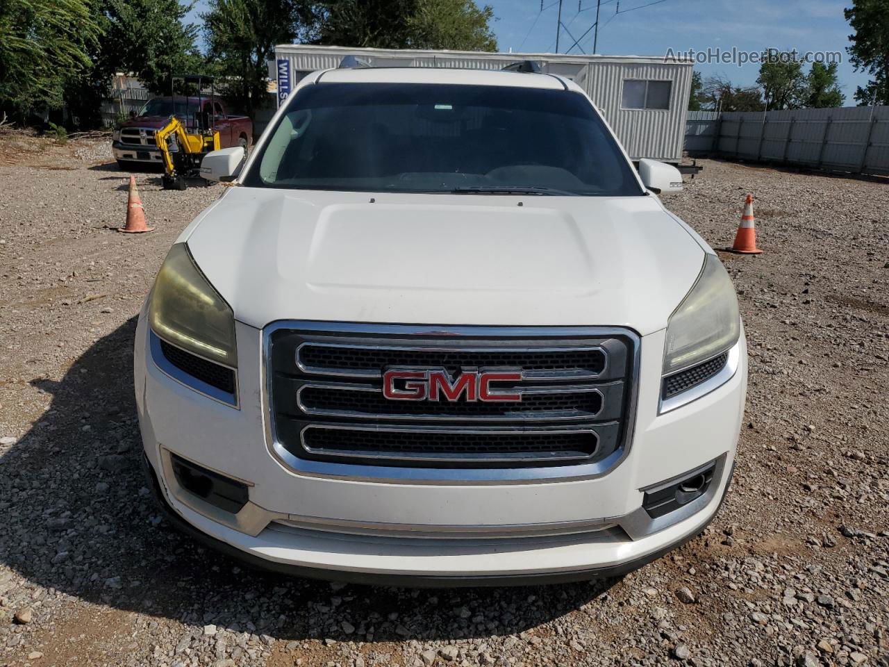 2013 Gmc Acadia Slt-1 White vin: 1GKKVRKD6DJ242665