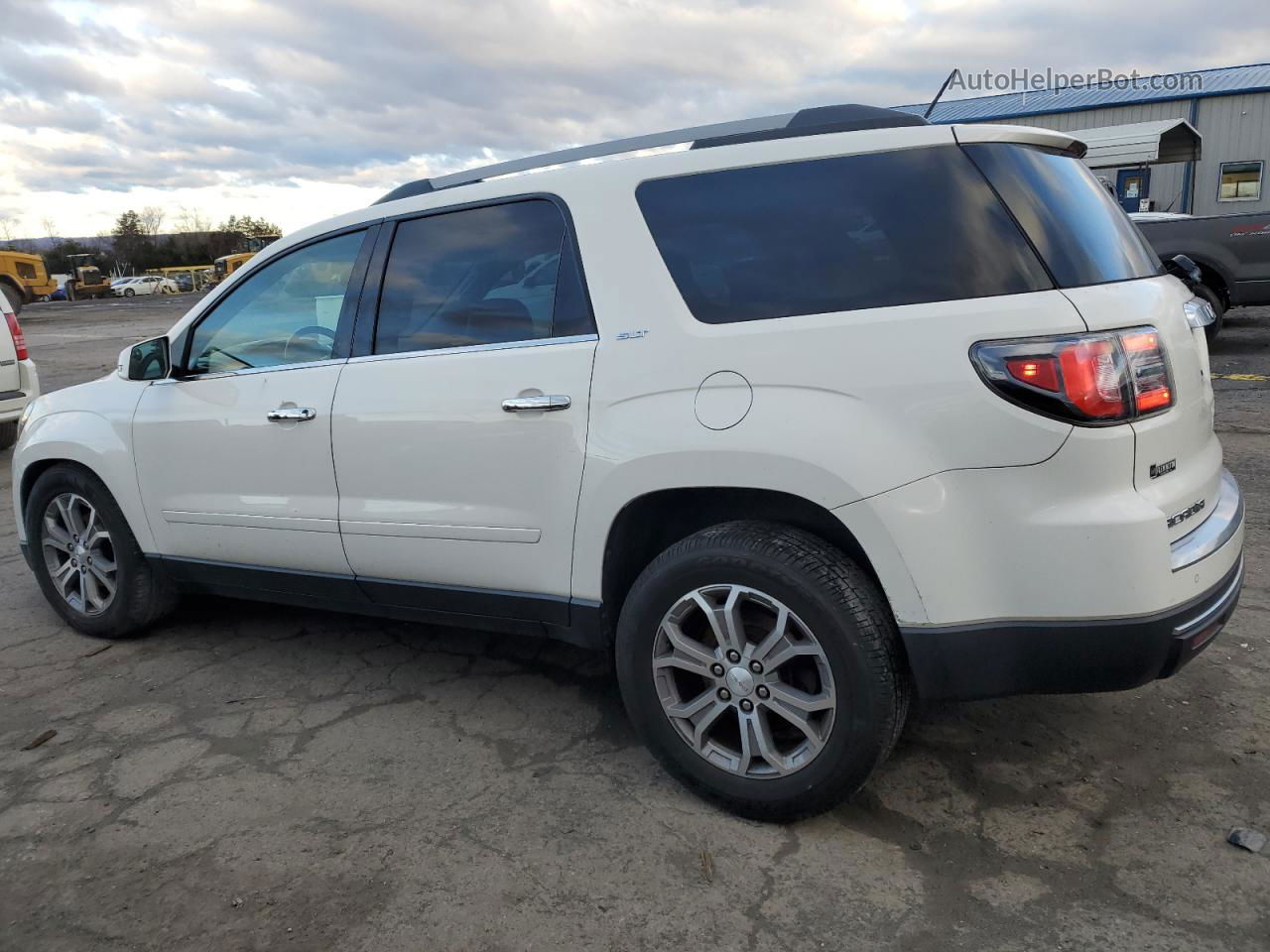 2013 Gmc Acadia Slt-1 White vin: 1GKKVRKD6DJ270045