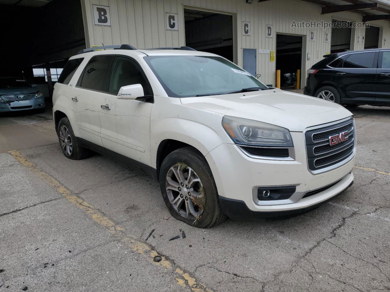 2014 Gmc Acadia Slt-1 White vin: 1GKKVRKD6EJ143457