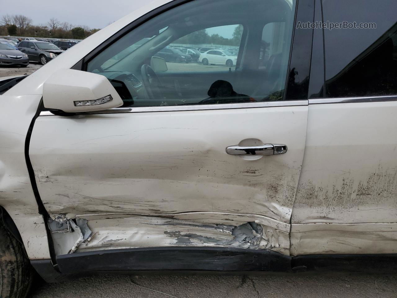 2014 Gmc Acadia Slt-1 White vin: 1GKKVRKD6EJ143457