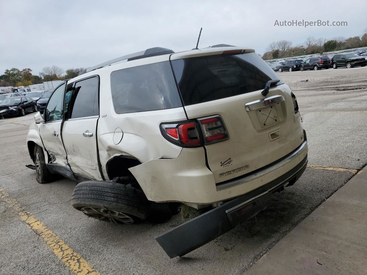 2014 Gmc Acadia Slt-1 White vin: 1GKKVRKD6EJ143457