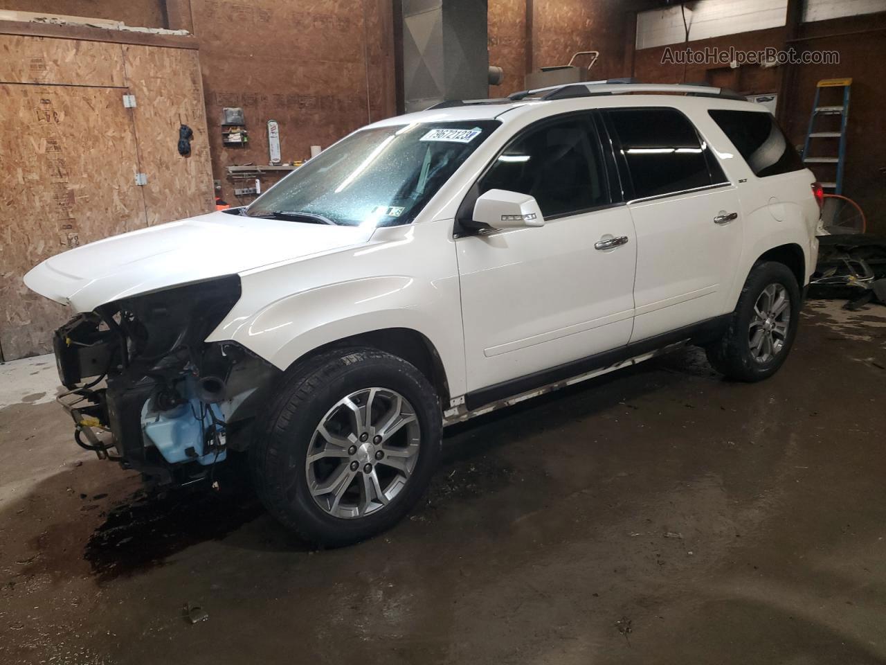 2014 Gmc Acadia Slt-1 White vin: 1GKKVRKD6EJ245020