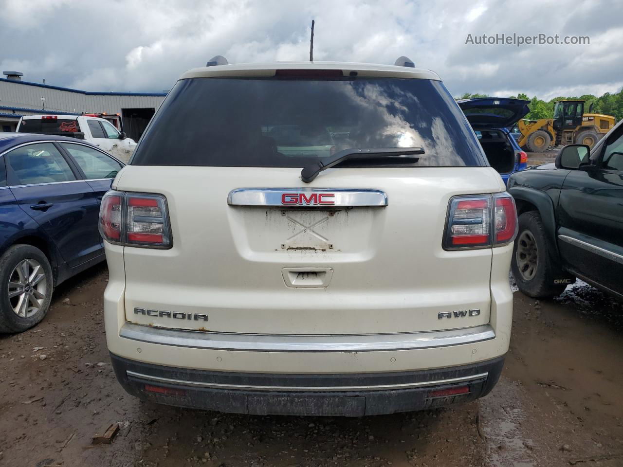 2013 Gmc Acadia Slt-1 White vin: 1GKKVRKD7DJ250998