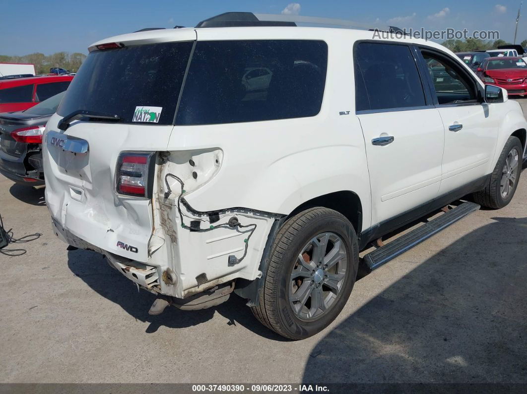 2014 Gmc Acadia Slt White vin: 1GKKVRKD7EJ180999