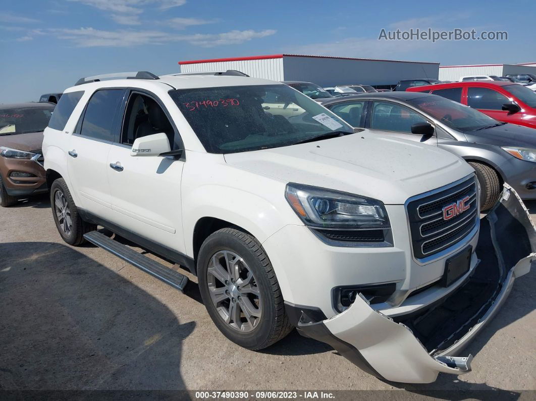 2014 Gmc Acadia Slt White vin: 1GKKVRKD7EJ180999