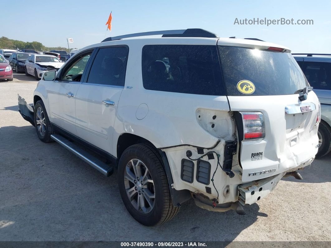 2014 Gmc Acadia Slt White vin: 1GKKVRKD7EJ180999