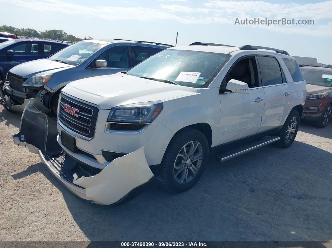 2014 Gmc Acadia Slt White vin: 1GKKVRKD7EJ180999