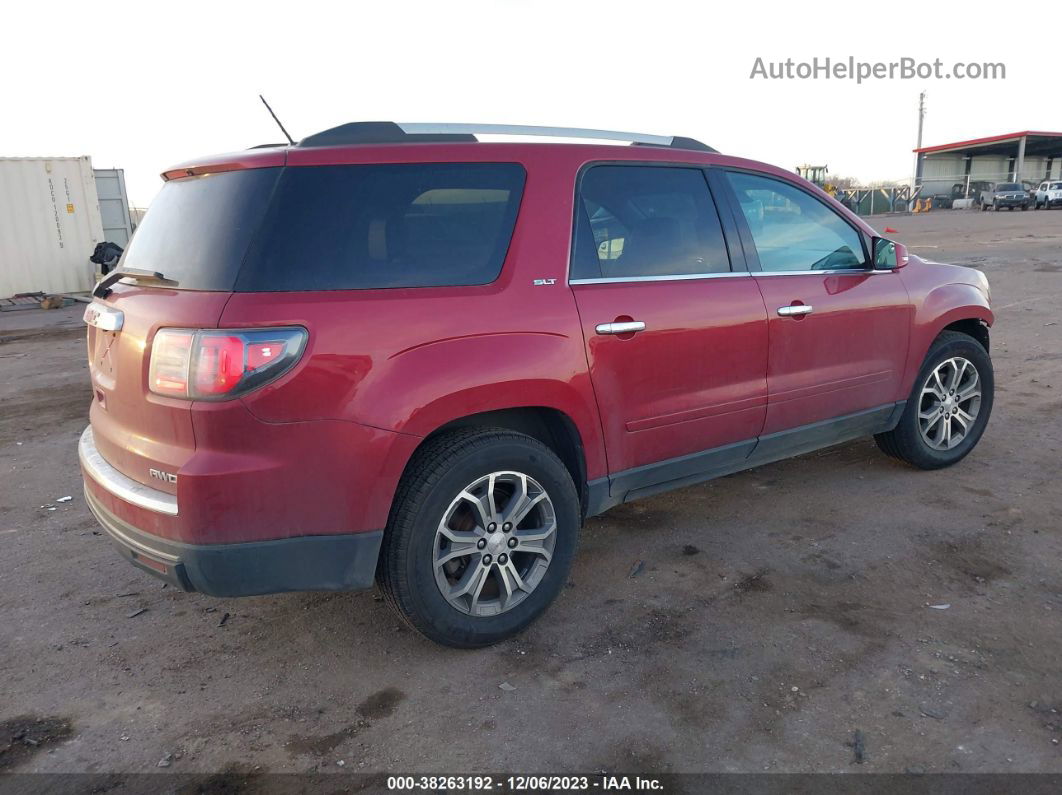 2014 Gmc Acadia Slt-1 Maroon vin: 1GKKVRKD7EJ232910