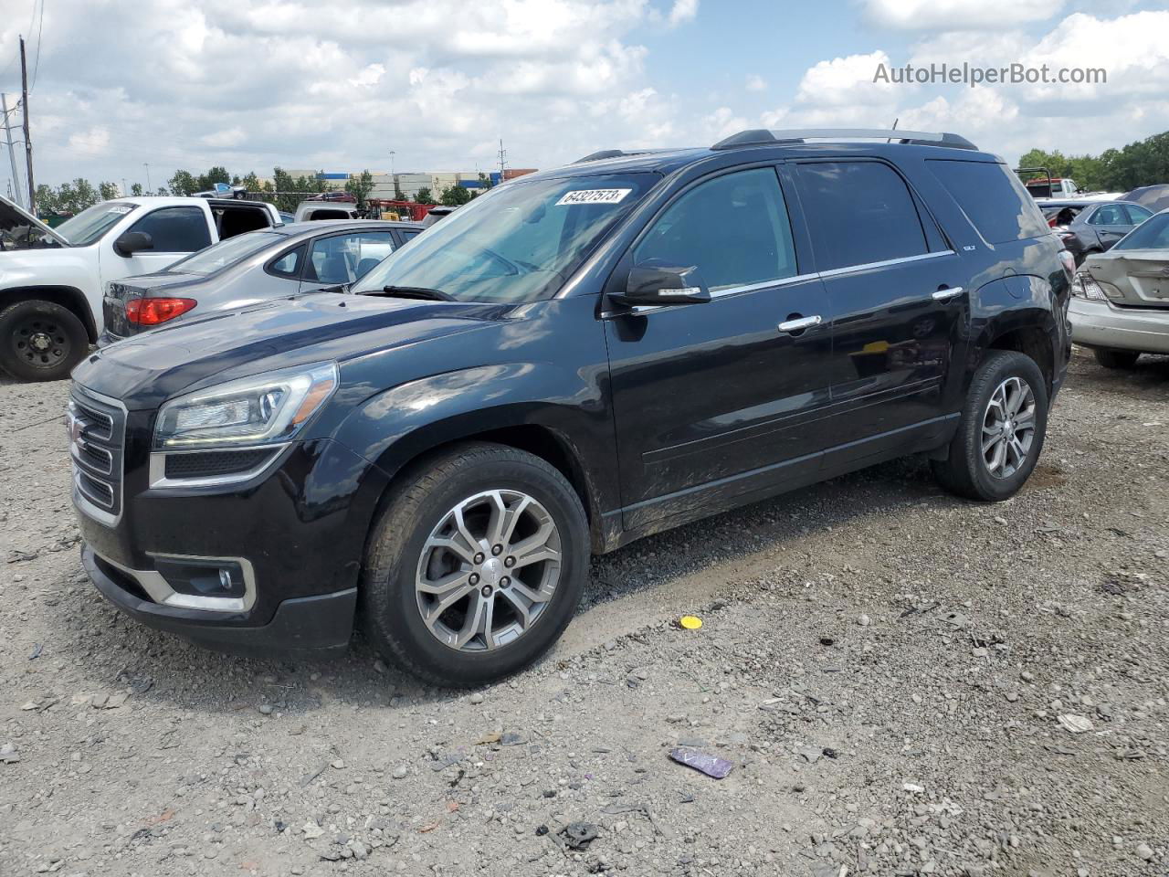 2014 Gmc Acadia Slt-1 Black vin: 1GKKVRKD7EJ252459