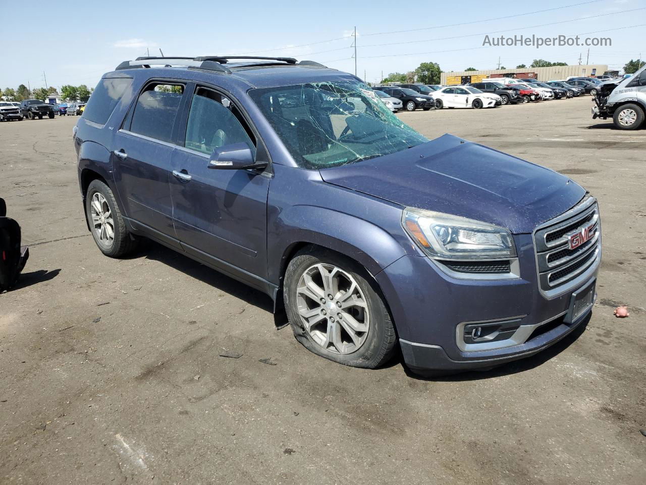 2014 Gmc Acadia Slt-1 Blue vin: 1GKKVRKD7EJ279029