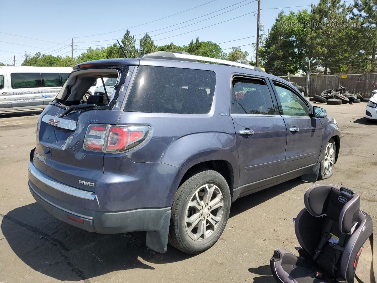 2014 Gmc Acadia Slt-1 Blue vin: 1GKKVRKD7EJ279029