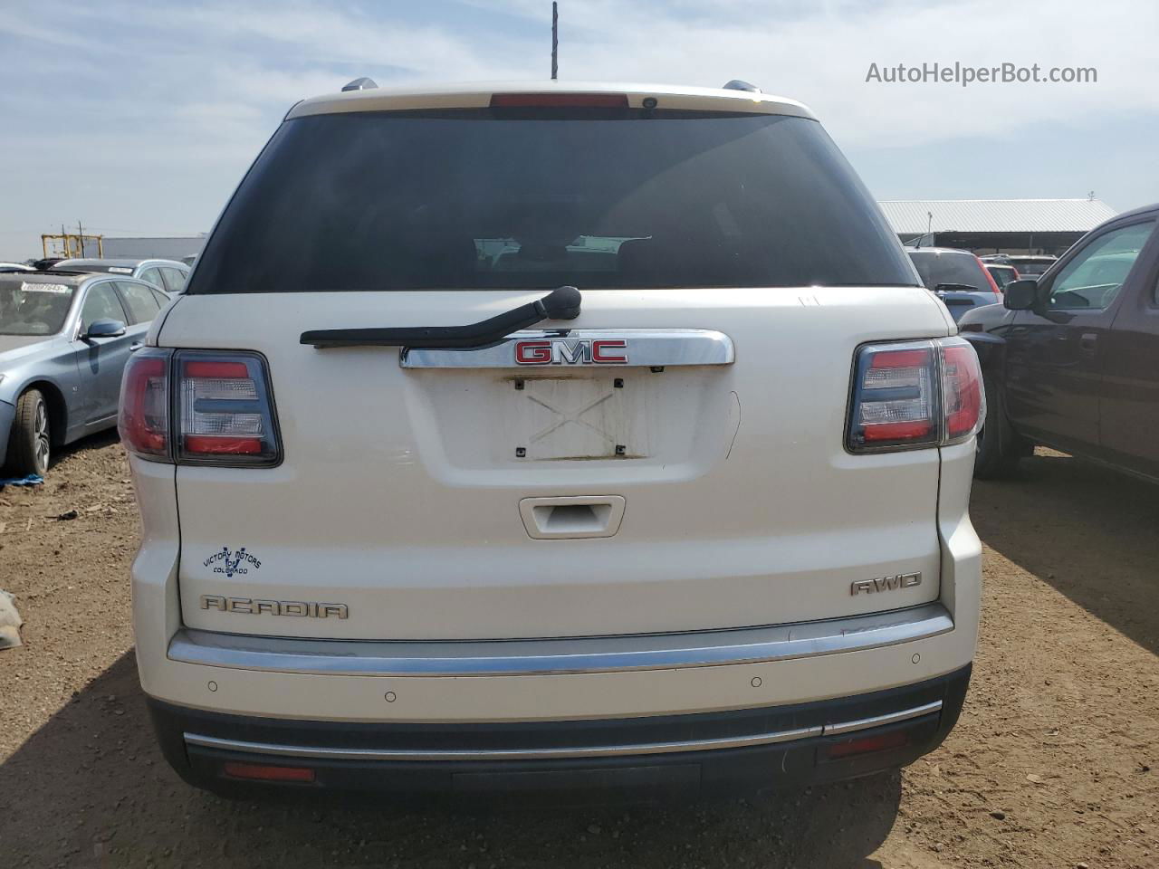 2014 Gmc Acadia Slt-1 White vin: 1GKKVRKD7EJ336863