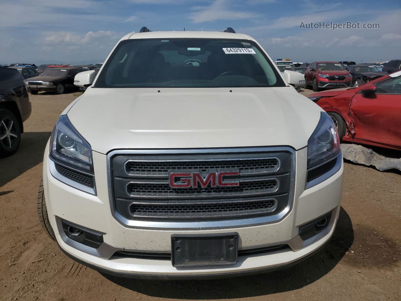 2014 Gmc Acadia Slt-1 White vin: 1GKKVRKD7EJ336863